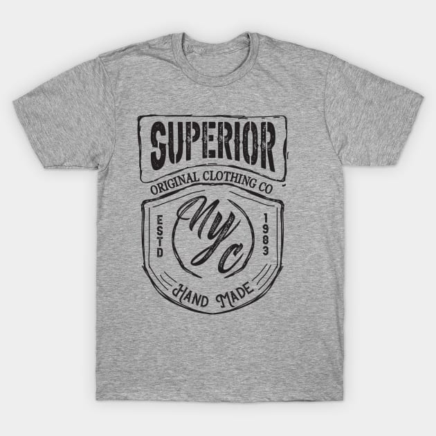 Superior nyc varsity typography T-Shirt by SSSD